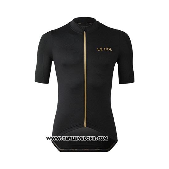 2019 Maillot Ciclismo Lecol Noir Manches Courtes et Cuissard